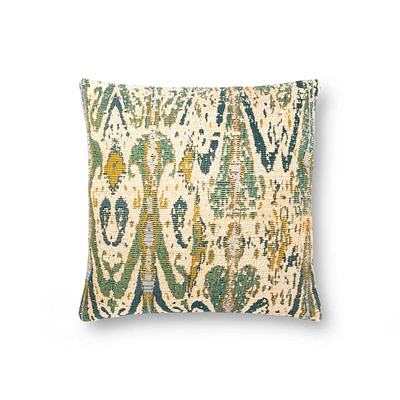 Loloi Blaise Green and Multi Cushion