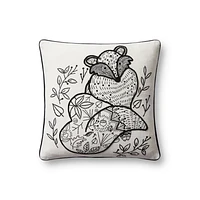 Loloi Grady Black and Natural Cushion