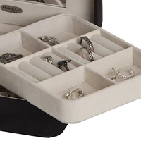 Mele and Co Giana Plush Fabric Fashion Jewellery Box