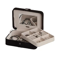 Mele and Co Giana Plush Fabric Fashion Jewellery Box