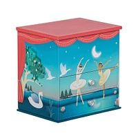 Mele and Co Mariel Musical Ballerina Jewellery Box - Blue and Coral