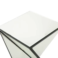 Modern Geometric Mirror Accent Table
