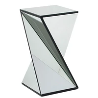 Modern Geometric Mirror Accent Table