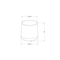Dalya Round Outdoor Side Table Grege by South Shore Furniture
