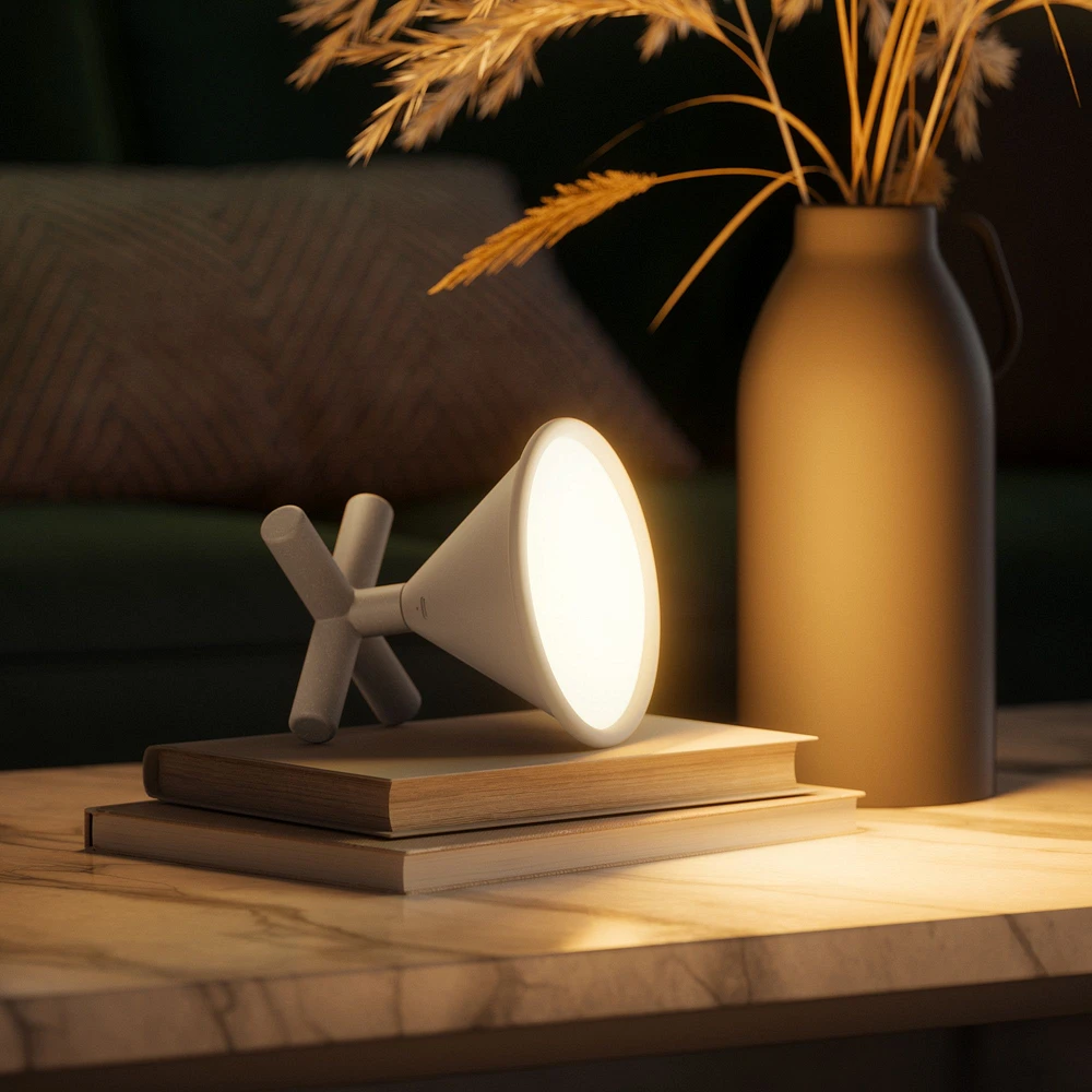 Cono Martini Shape Table Lamp - Grey