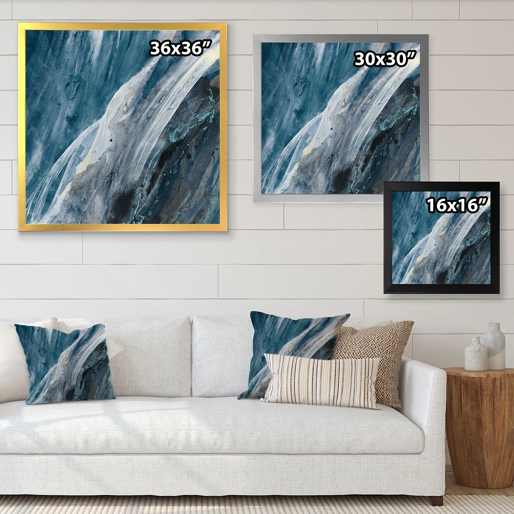 Splash Blue Indigo Wall Art