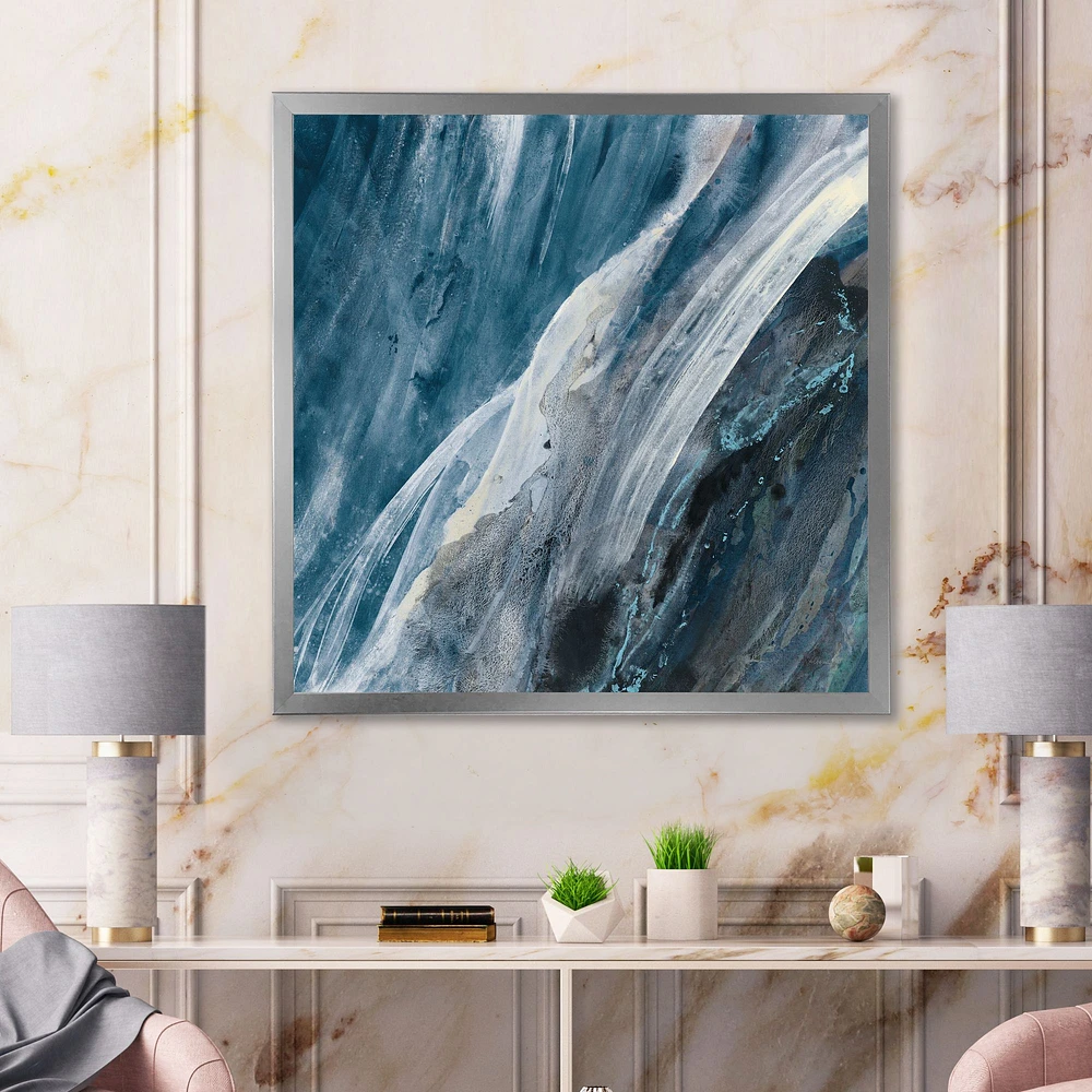 Toile « Splash Blue Indigo »
