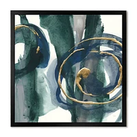 Indigo and Gold III  Canvas Wall Art Print