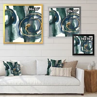 Indigo and Gold III  Canvas Wall Art Print