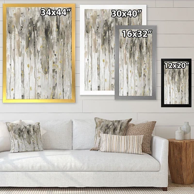 The Modern Grey Forest IV Wall Art