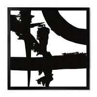 Black and White Crossing Paths I Canvas