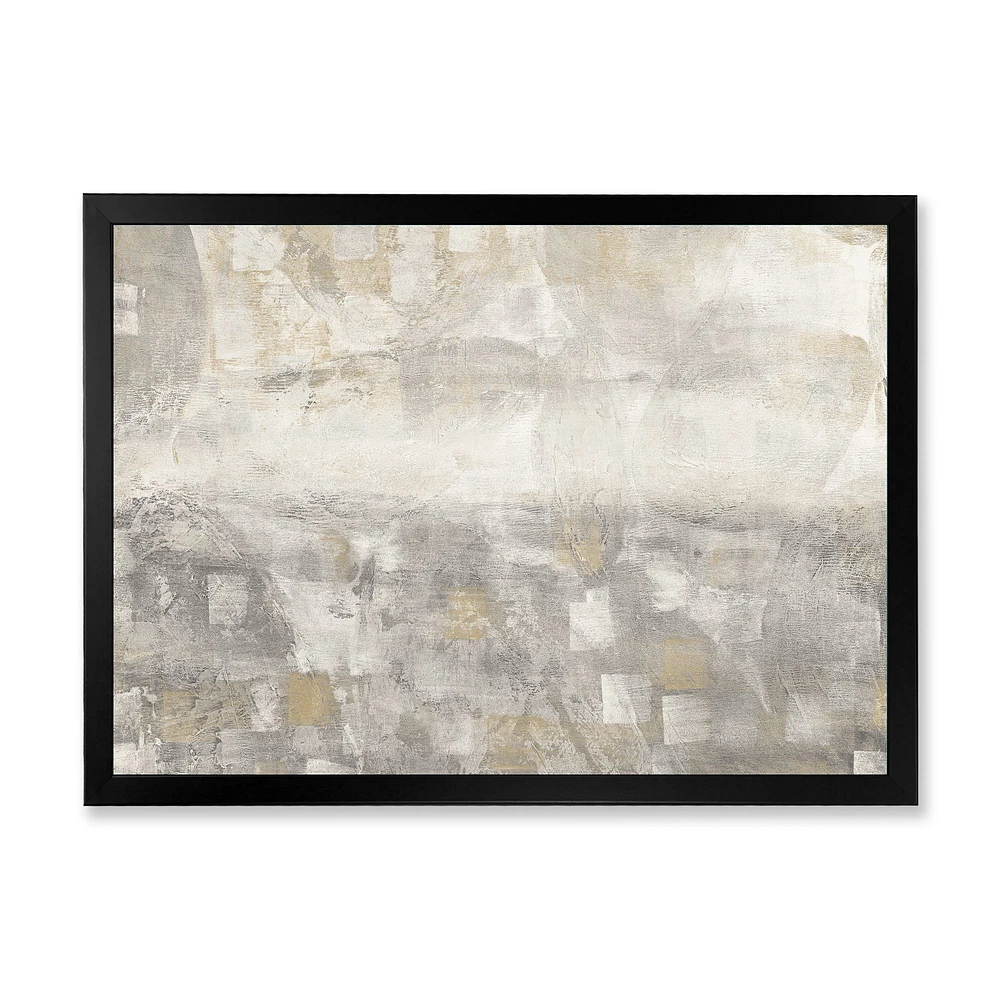 Gray Abstract Watercolor Canvas