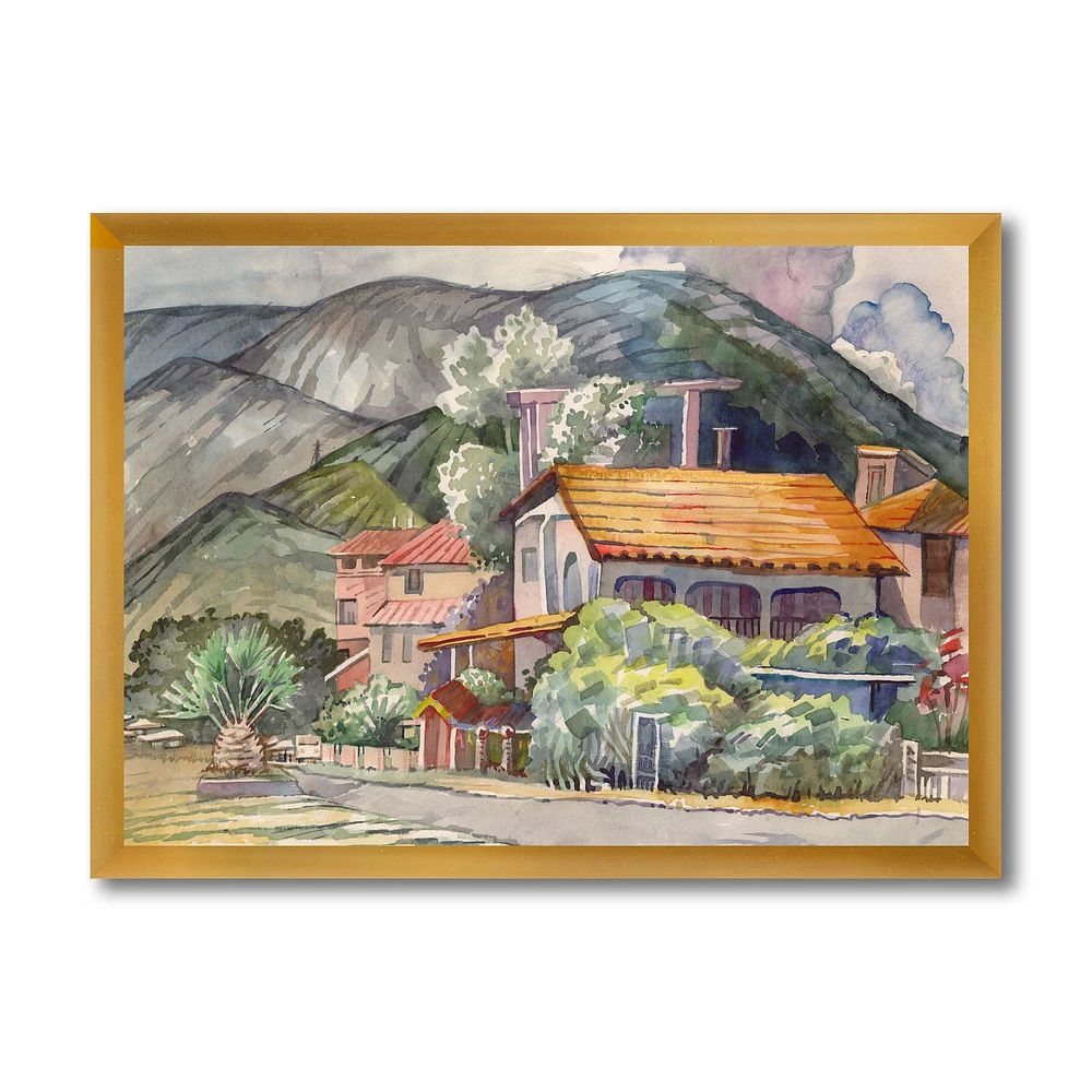 Greek Landscape off The Coast of Aegean Sea  Wall Art