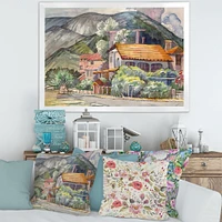 Greek Landscape off The Coast of Aegean Sea  Wall Art