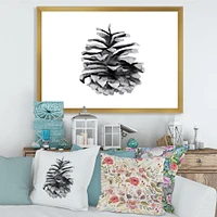 Conifer Cone Monochrome Wall Art