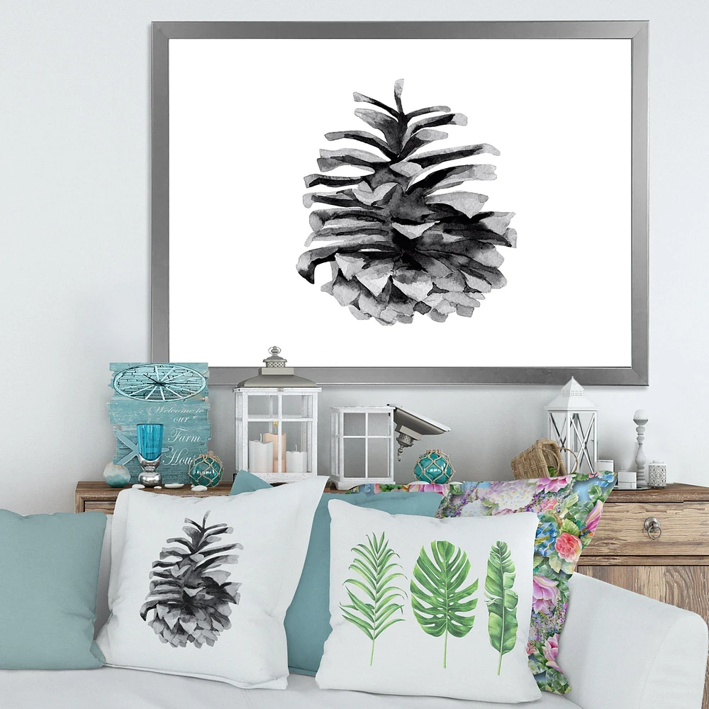 Conifer Cone Monochrome Wall Art