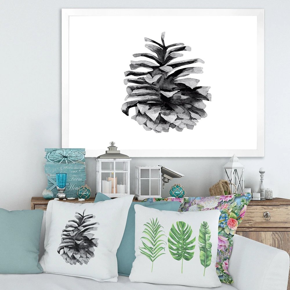 Conifer Cone Monochrome Wall Art
