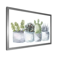 Cactus and Succulent House Plants I  Wall Art