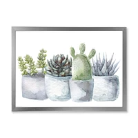 Cactus and Succulent House Plants I  Wall Art