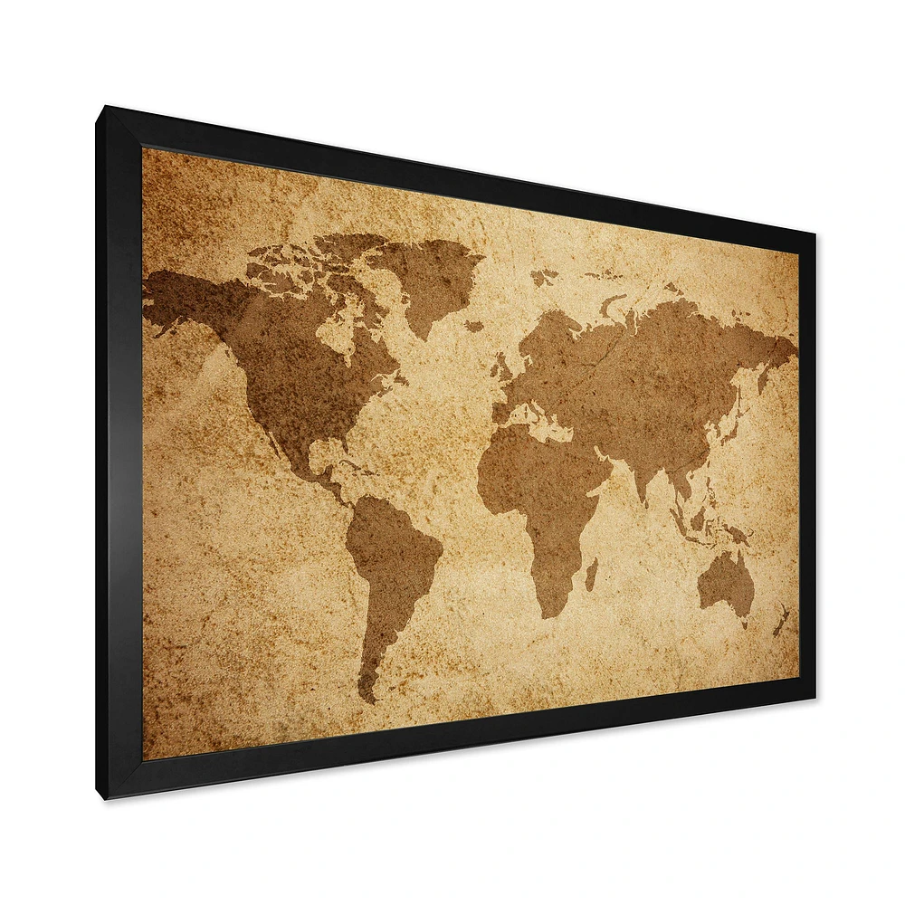 Ancient Map of The World V Canvas Wall Art