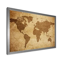 Ancient Map of The World V Canvas Wall Art
