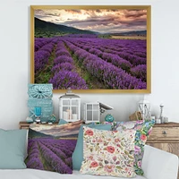 Lavender Field At Dawn I  Wall Art