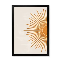 Orange Sun Print I  Canvas Wall Art