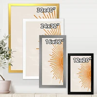 Orange Sun Print I  Canvas Wall Art