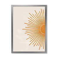 Orange Sun Print I  Canvas Wall Art