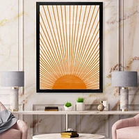 Orange Sun Print III  Wall Art