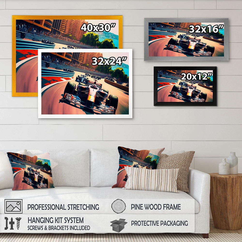 Formula Car Racing I Wall Art