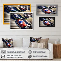 American Race Car Framed Wall Art