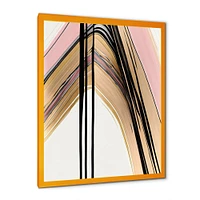 Minimalism Pink And Gold Cubic Fusion V Wall Art