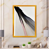 Minimalism Pink And Gold Cubic Fusion VI Wall Art