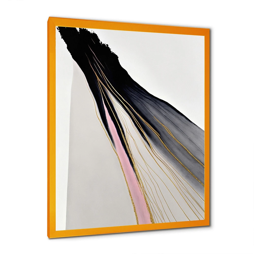 Minimalism Pink And Gold Cubic Fusion VI Wall Art