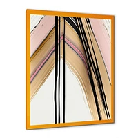 Minimalism Pink And Gold Cubic Fusion IX Wall Art