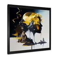 Double Explosure Of Man Dream Wall Art