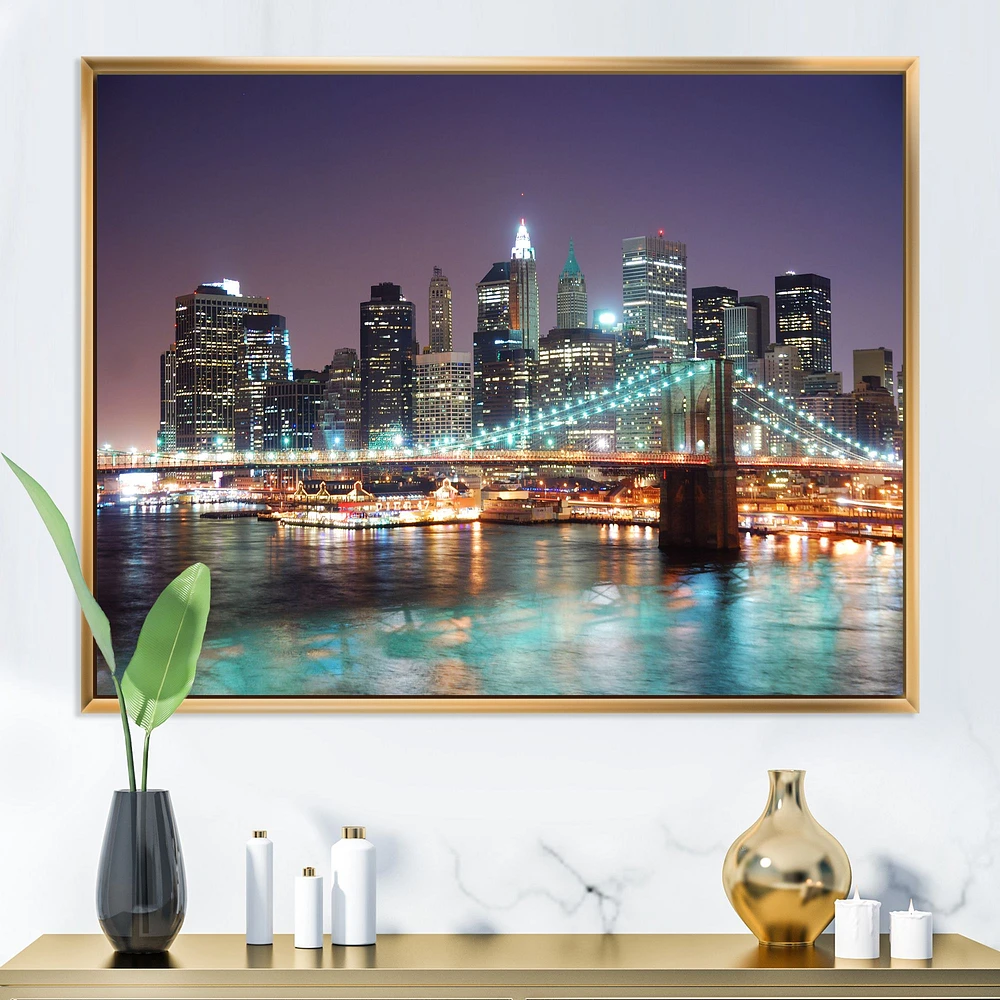 New York City Manhattan Skyscrapers Wall Art