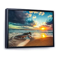 Beautiful Cloudscape over the Sea Canvas Art Print