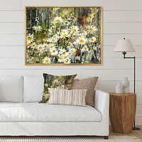 Daisies Flowers Under the Window  Wall Art