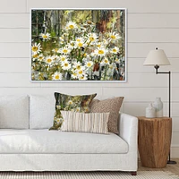 Daisies Flowers Under the Window  Wall Art