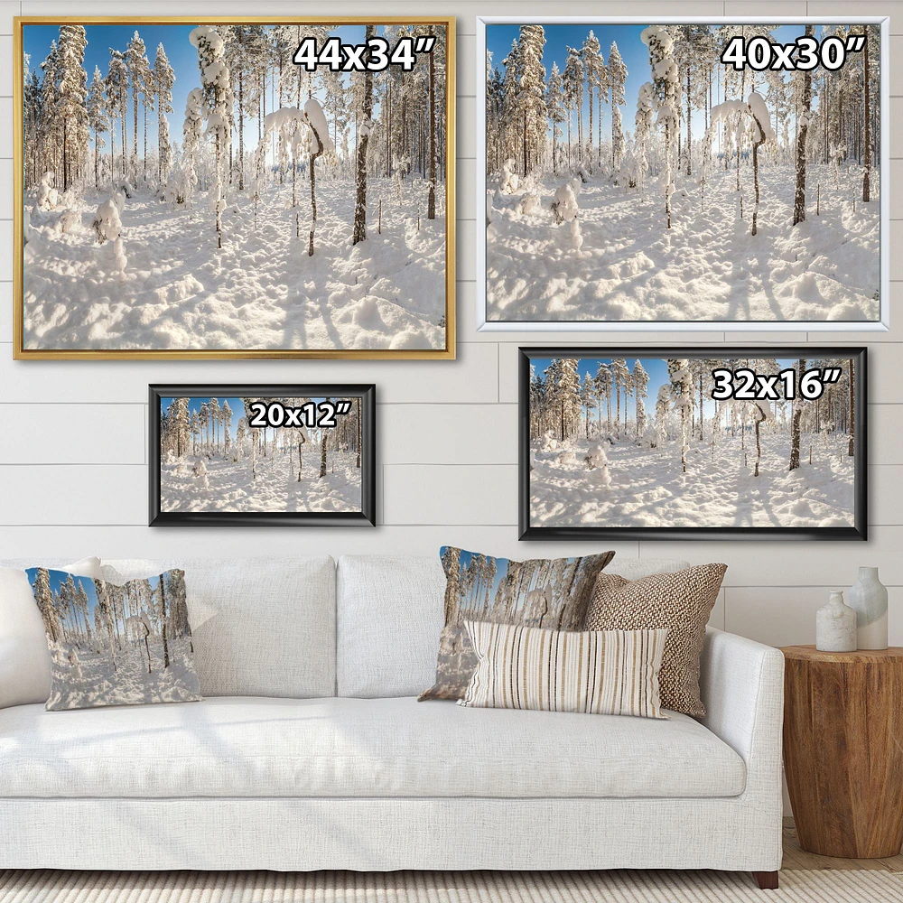 Winter Snow Covered Wood Wall Art
