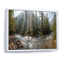 Mountain River Panorama  Wall Art