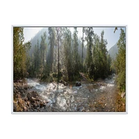 Mountain River Panorama  Wall Art