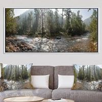 Mountain River Panorama  Wall Art