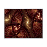 Toile « Brown Symmetrical Fractal Pattern »
