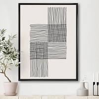 Minimal Geometric Compostions of Elementary Forms XIX  Wall Art