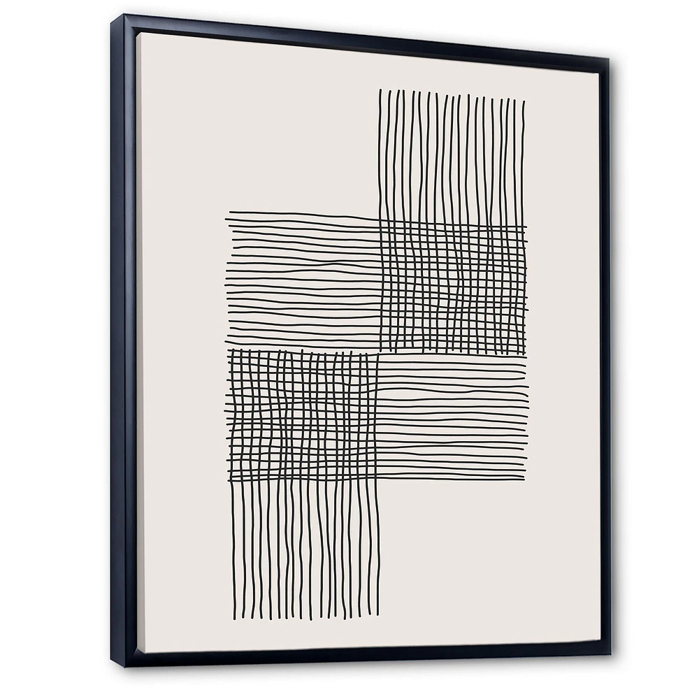 Minimal Geometric Compostions of Elementary Forms XIX  Wall Art