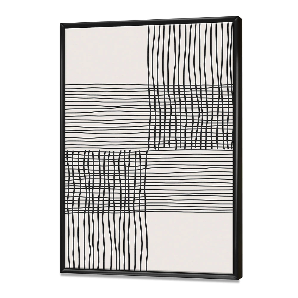 Minimal Geometric Compostions of Elementary Forms XIX  Wall Art