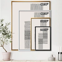 Minimal Geometric Compostions of Elementary Forms XIX  Wall Art